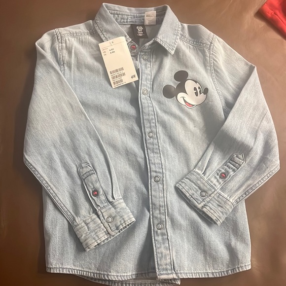 H&M Denim Long Sleeve 4-5Y - Picture 1 of 2